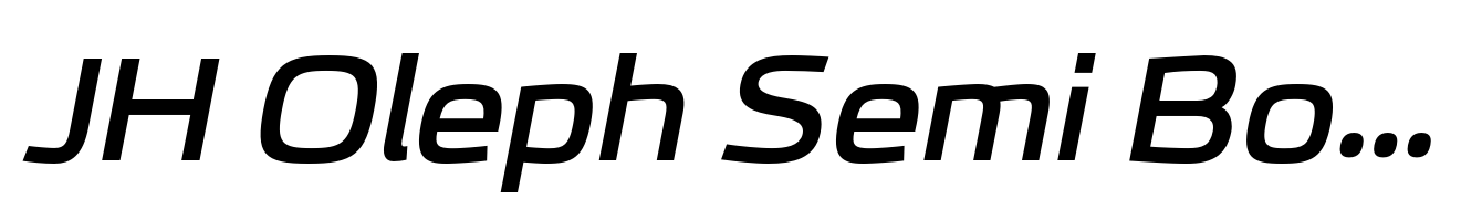 JH Oleph Semi Bold Expanded Italic